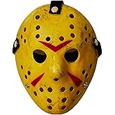 CASA CLAUSI Halloween Horror Hockey Mask Cosplay Costume Prop Adult | Scary Hockey-Style Full Face Mask With Adjustable Secure Strap&ndash; Perfect Cosplay Prop for Halloween Dress‑up