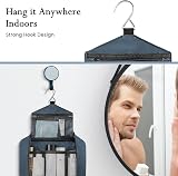 Maliton Foldable Hanging Toiletry Bag Large Travel Organizer Midnight Blue view 6