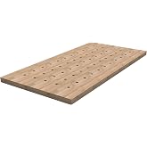 Kreg Hardwood Bench Top, Workbench Top, Dog Holes, HWBT-4824-DH, 24" x 48" | Solid Hardwood Butcher Block, Precision Machined Workbench Top, Multiple Sizes Available, for Workshop and Woodworking Use