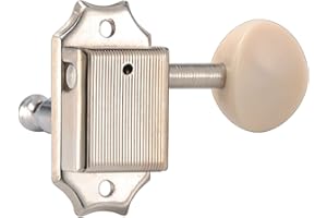 Golden Gate F-2213 Vintage Acoustic Guitar Tuners - 6 Individual (3+3) - Nickel