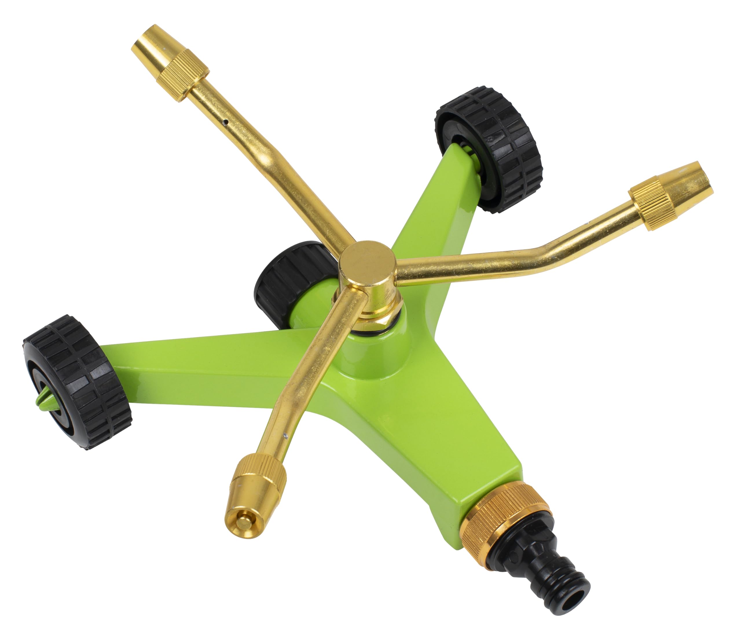 Sealey 3-Arm Brass Sprinkler with Metal Wheeled Base - JS2032
