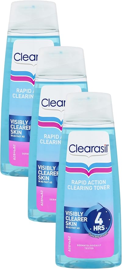 Clearasil Ultra Rapid Action Deep Pore Treatment Toner 200ml Pack of 3
