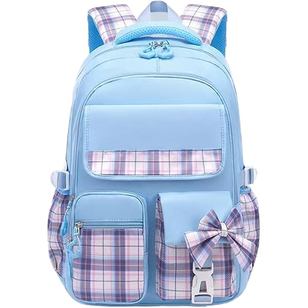 Amazon.com | WINDARS School Backpack for Girls, Cute Kawaii Plaid