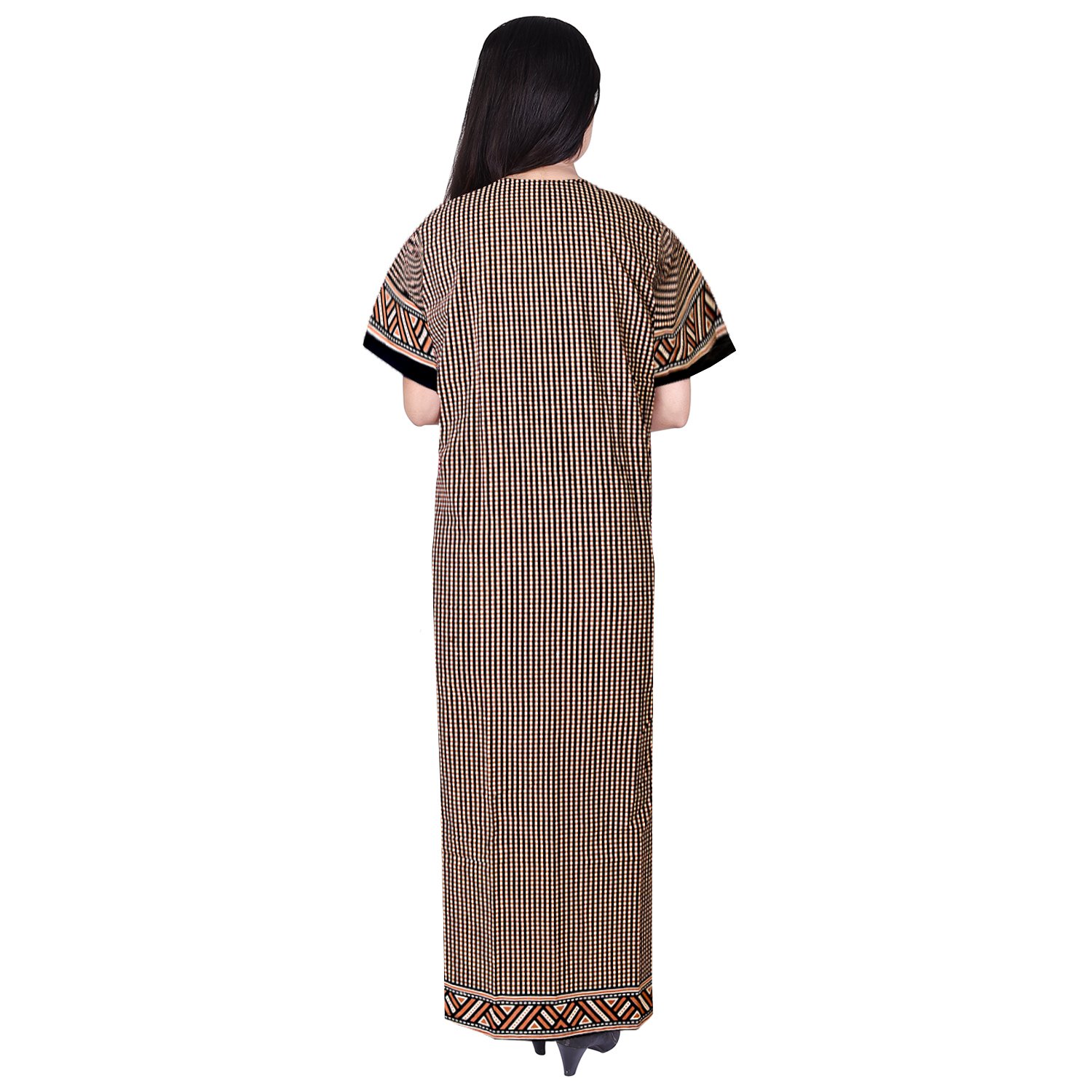 mudrika pure cotton women/girls nightwear gown multicolour nighty (free size)