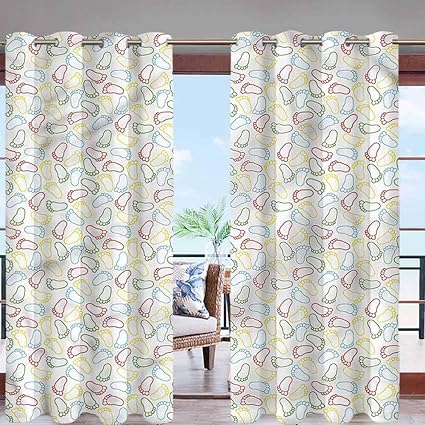 Hiiiman - Cortinas opacas con ojales en la parte superior, diseño de