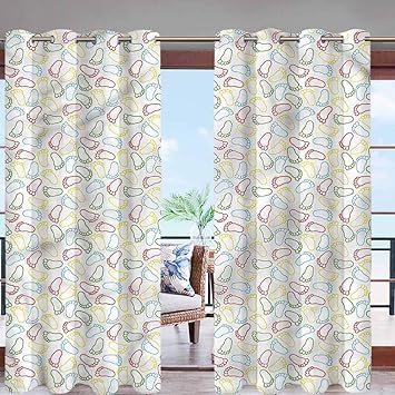 Hiiiman - Cortinas opacas con ojales en la parte superior, diseño de