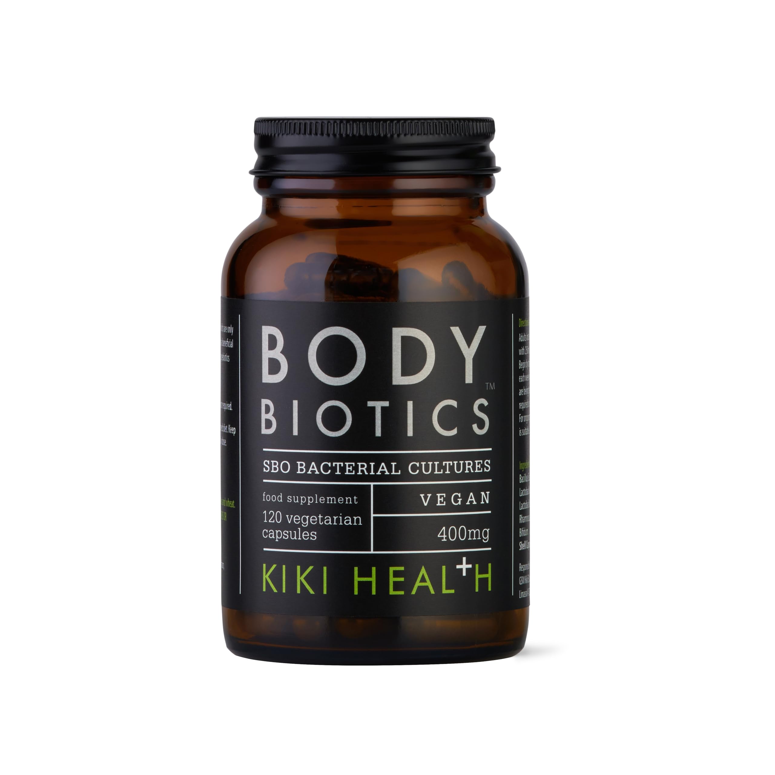 KIKI Health Body Biotics for Men & Women | Probiotics Supplement | Strengthens Digestive & Gut Health | Reduces Bloating | Dietary Probiotics for Colon & Immune Health | Promotes Wellness (120 Count)