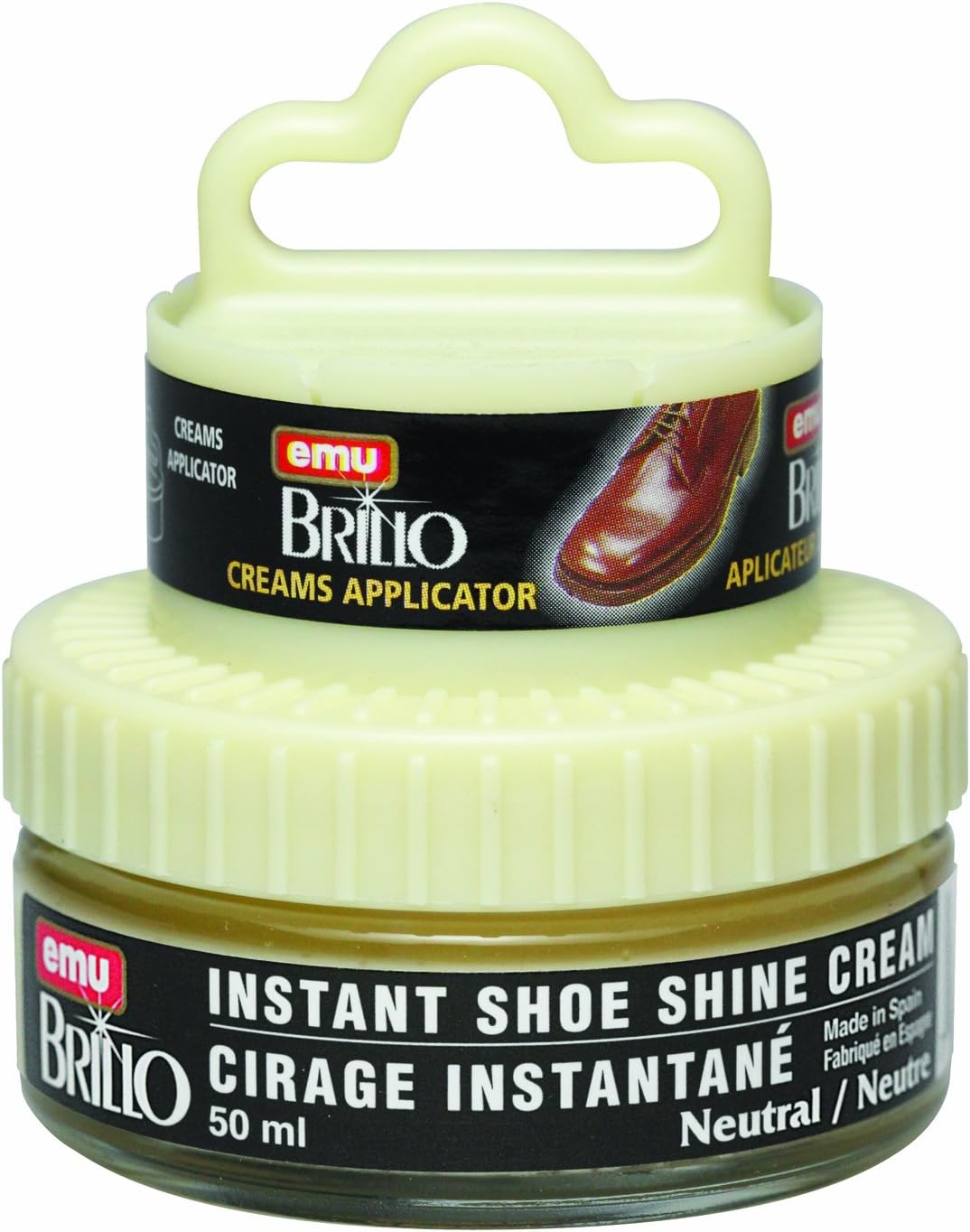 Moneysworth & Best Emu Brillo Instant Shoe Shine Cream Kit, Navy, 50 ml: Sports & Outdoors