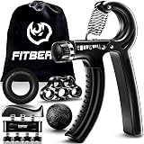 FitBeast Grip Strengthener Forearm Strengthener 5 Pack Adjustable Resistance