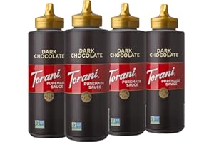 Torani Dark Chocolate Sauce, 16.5 Ounce (Pack of 6)