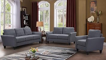 Amazon.com: Harper&Bright Designs 80 Piece Sofa Loveseat Chair ...