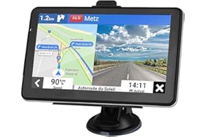 LEIENSI GPS Navigation for Car, Latest 2024 Map 7 inch Touch Screen Car GPS Navigator, Semi Trucker GPS Navigation System,Support Speed and Red Light Warning,Free Lifetime Updates Map
