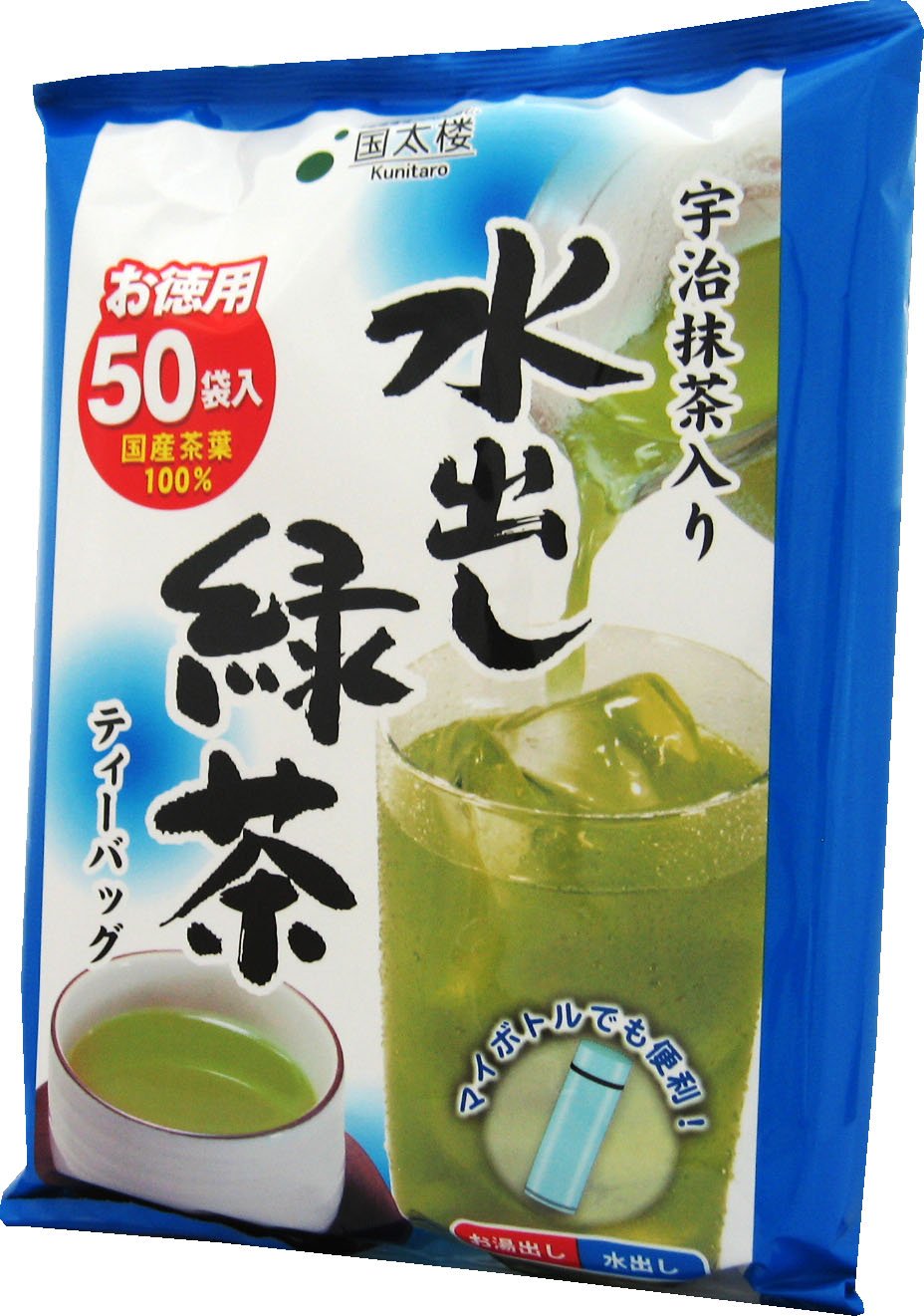 国太楼 宇治抹茶入り水出し緑茶ティーバッグ 3.5g 50P×2個の商品画像