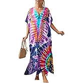 Bsubseach Kaftan Dresses For Women Petite Plus Size Caftan Swim Cover Up For Women Maxi Beach Dress