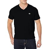 Lacoste Men's Short Sleeve V-Neck Pima Cotton Jersey T-Shirt