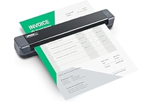 Plustek Mobile Scanner S410 Plus - Portable Sheet-Fed Document Scanner - for Windows 7 / 8 / 10 / 11, Featuring Button-Free Scanning with Included OCR Software