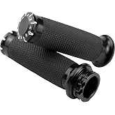 1 Inch/25mm MotorcycleGrips Cable Throttle Hand Grips for Harley Touring Softail Dyna Street Glide Sportster 883/1200Cruisers Choppers