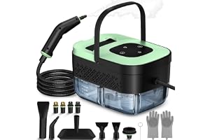Steam Cleaner, Portable Steamer for Cleaning with 16pcs Accessories, 6-Level Adjustable and 15s Heat-Up, Handheld Steam Clean