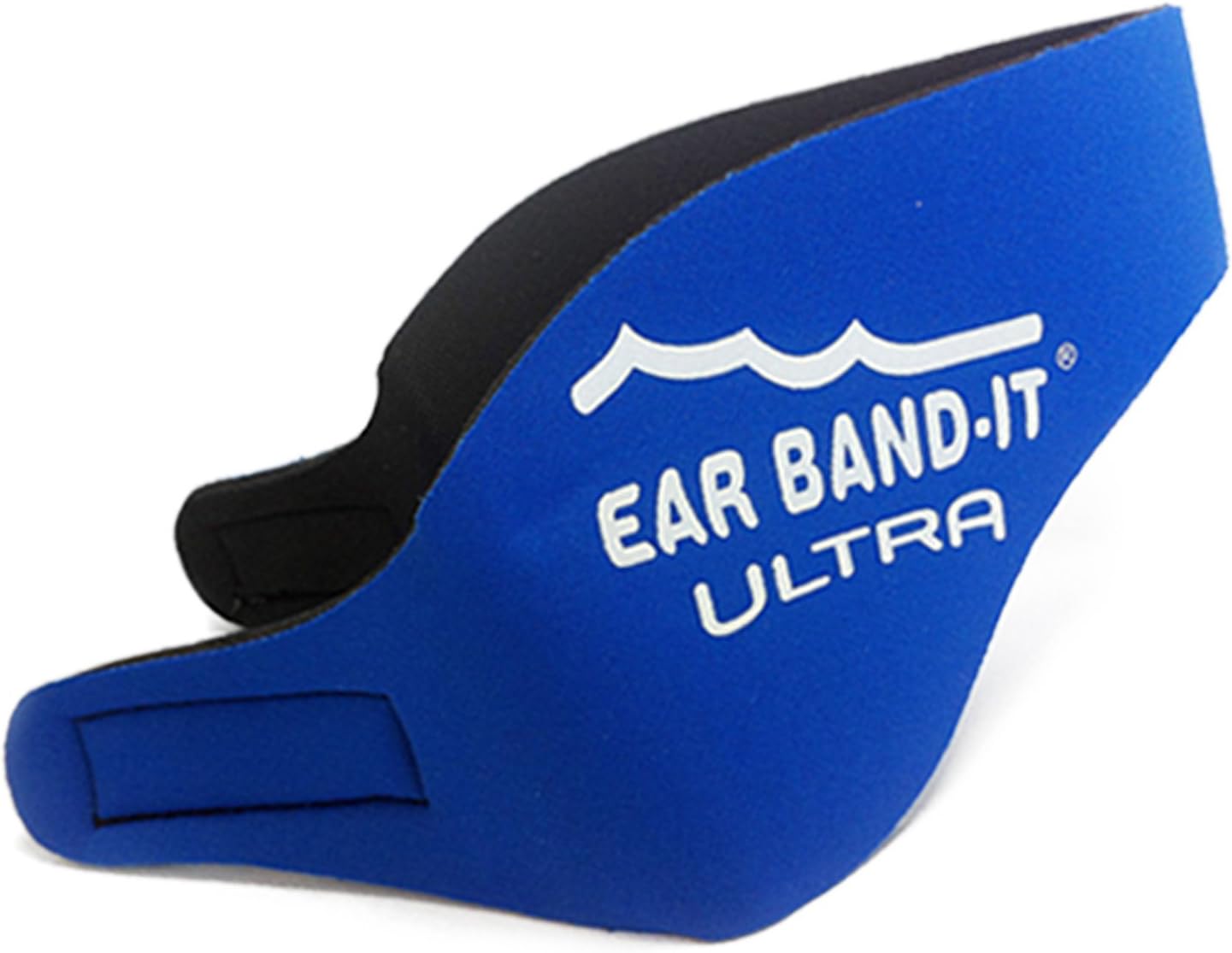 Ear Band-It ULTRA Neoprene Head Band for Swimming - Medium Size (Age 4 - 9 years) (True Blue, With Green Putty Buddies)