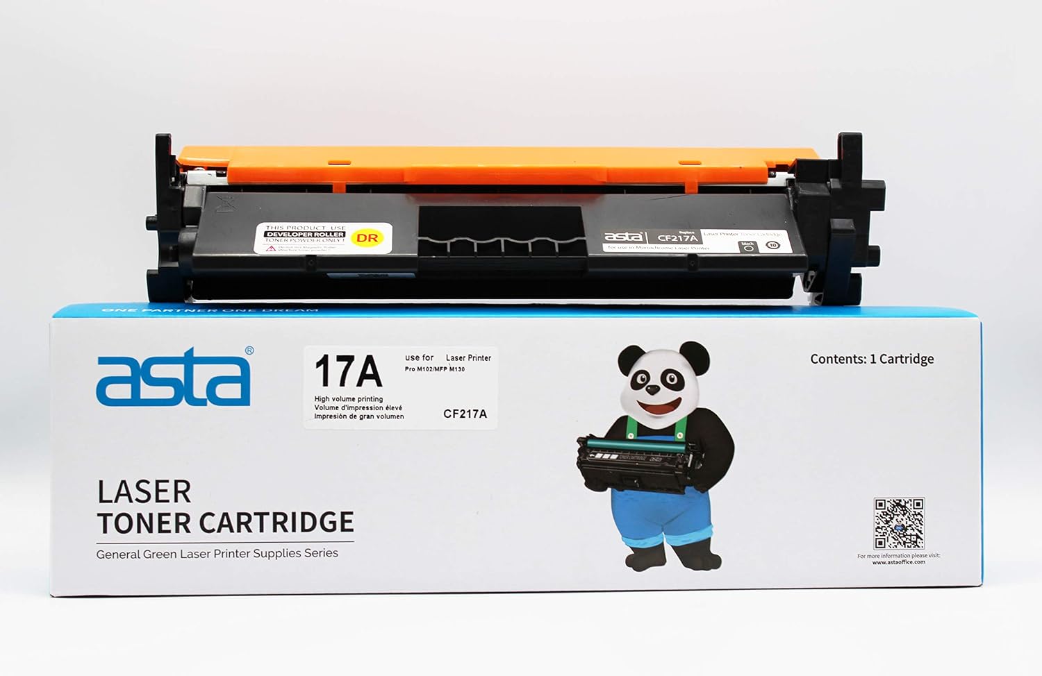 ASTA Compatible toner for HP CF217A 17A for use in HP Pro M102 M102a M120w  M130 M130a M130w (Pack of 1 Black) – BigaMart