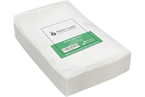 Nutri-Lock Vacuum Sealer Bags, 200 Pint Bags 11x16 Inch, Commercial Grade with BPA Free, Perfect for Sous Vide and Vac Storage