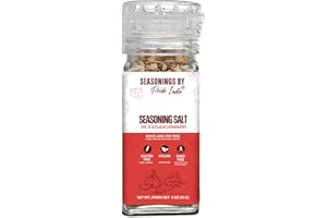 Pride of India Seasoning Salt with Garlic Onion Spice 2.3 oz (65g) | Tangy Spicy Taste | Spiced Himalayan Pink Salt for Soup,