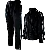 Mens Velour Set with Zippered Pockets and Velour Lining