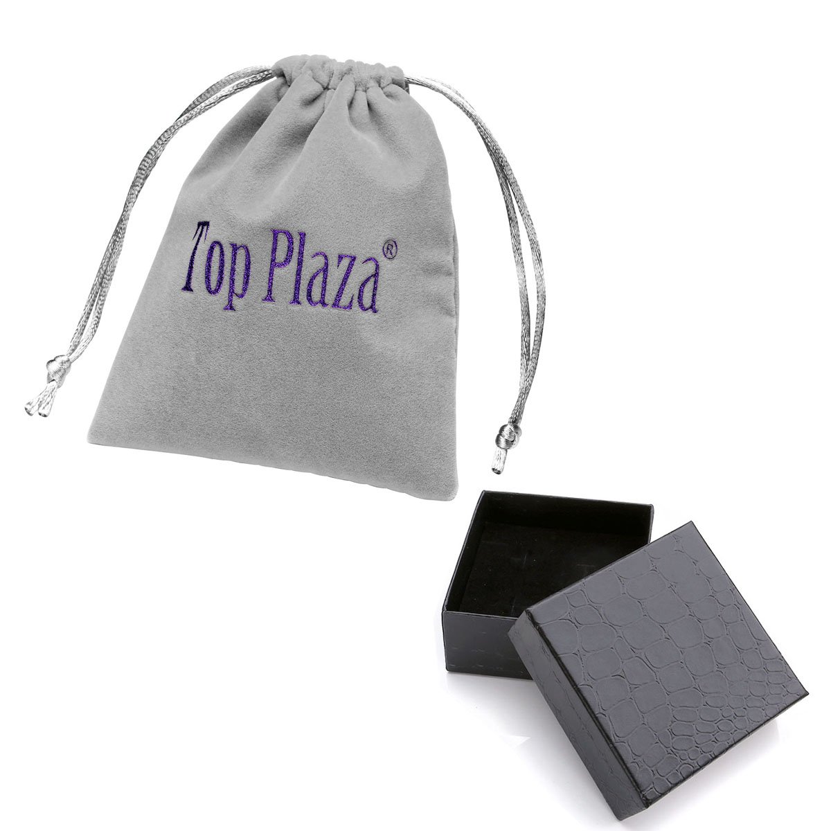 Top Plaza Unisex Antique Case Vintage Bronze Alloy Chain Quartz Pocket Watch Resin Dripping Flower