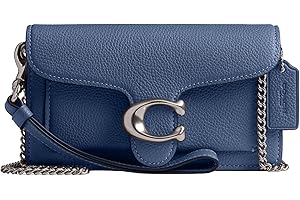 COACH womens Polished Pebble Tabby Wristlet