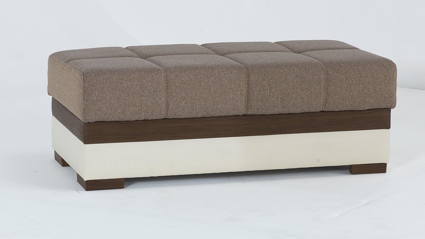 Istikbal Moon Ottoman in Platin Mustard