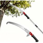 RISETEX Pole Saws for Tree Trimming 9.2 FT, Manual Pruning Saw | With Manganese Steel Blade, Long Reach Branch Cutter Pole Pruner, Lightweight Tree Trimmer for Yard Garden Forestry