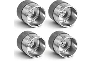 4 Sets Trailer Wheel Bearing Protector Compatible with Bearing Buddy #1980 Dust Cap, 1.98 Inch Stainless Steel Bearing Protec