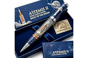 Artemis II Lunar Mission Commemorative Rollerball Pen, 2026 Back to the Moon Space Special Edition Pen, Astronaut Theme Colle