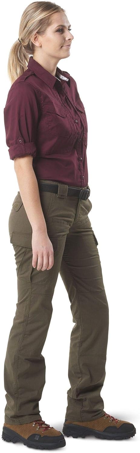5.11 Tactical Women's Spitfire Shooting Shirt, Flex-Tac Canvas, Teflon Finish Fabric, Style 62377: Clothing