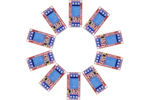 Valefod DC 12V Relay Module 1-Channel Relay Switch with Optocoupler Isolation High/Low Level Trigger, Pack of 10