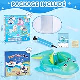 NYOBABE Baby Swimming Float with UPF50+ Canopy Anti-Flip Tail 6-36 Months view 7