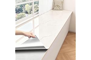 Peel & Stick Bay Window Wallpaper Waterproof, Cut Windowsill Sticker Replacement Covering Film, Decorative Window Sill Pad fo