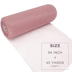 Dusty Rose Tulle Fabric Roll Spool Bolt