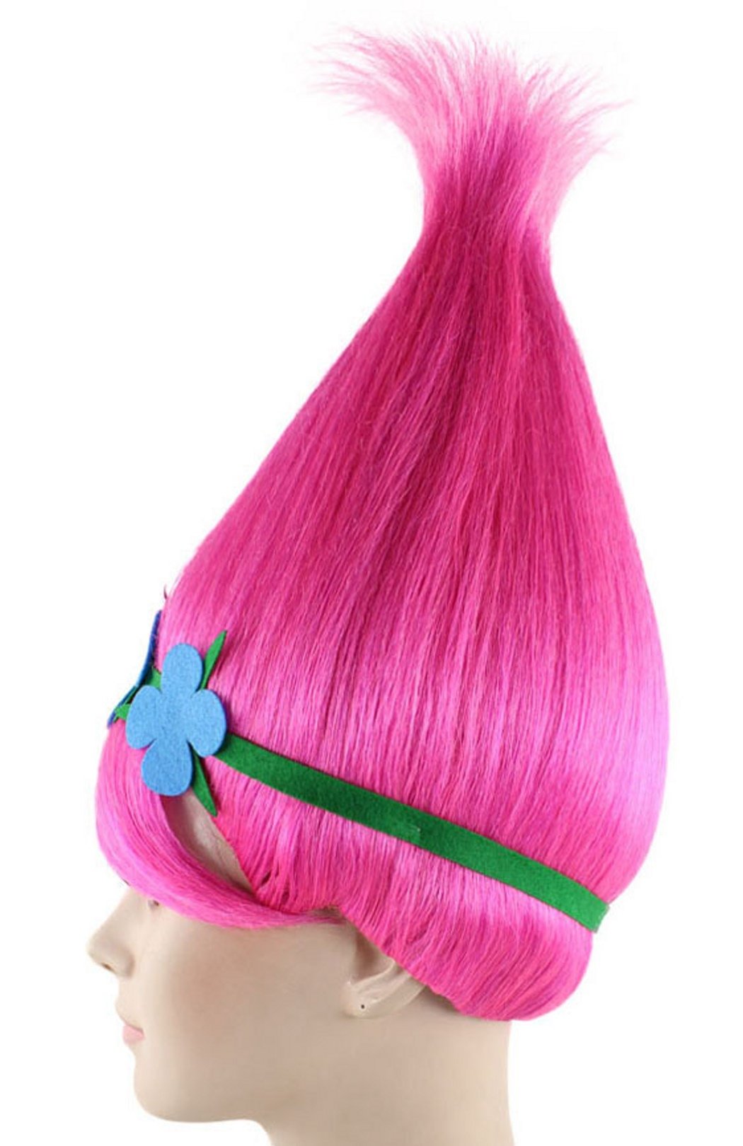 Cece Princess Poppy Trolls Hair Wigs w/Wig Cap Cosplay Costume Party Halloween For Women