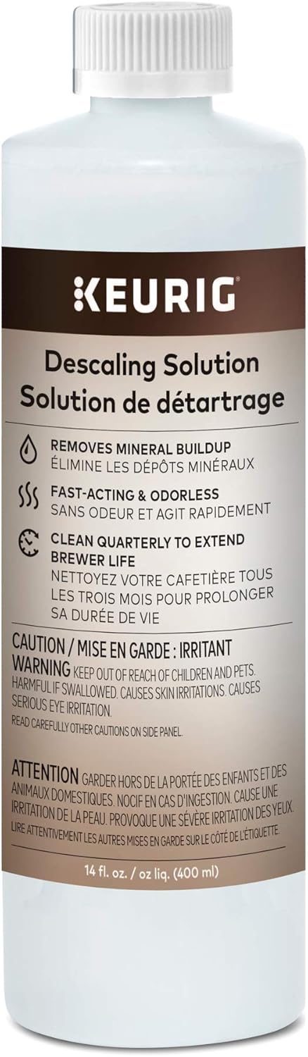 Keurig Descaling Solution Brewer Cleaner, Includes 14 oz. Descaling Solution, Compatible with Keurig Classic/1.0 & 2.0 K-Cup Pod Coffee Makers, 1 Count