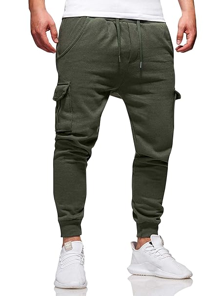 Herren Jogger Cargo Hose Stretch Chino Jeans Mode Sporthose Freizeithose
