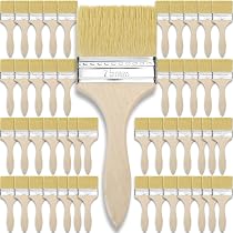 120 Pcs Chip Brushes Bulk, 2 Inch Nylon Bristle Paint Brushes For Staining, Varnishing, Crafts & DIY Projects