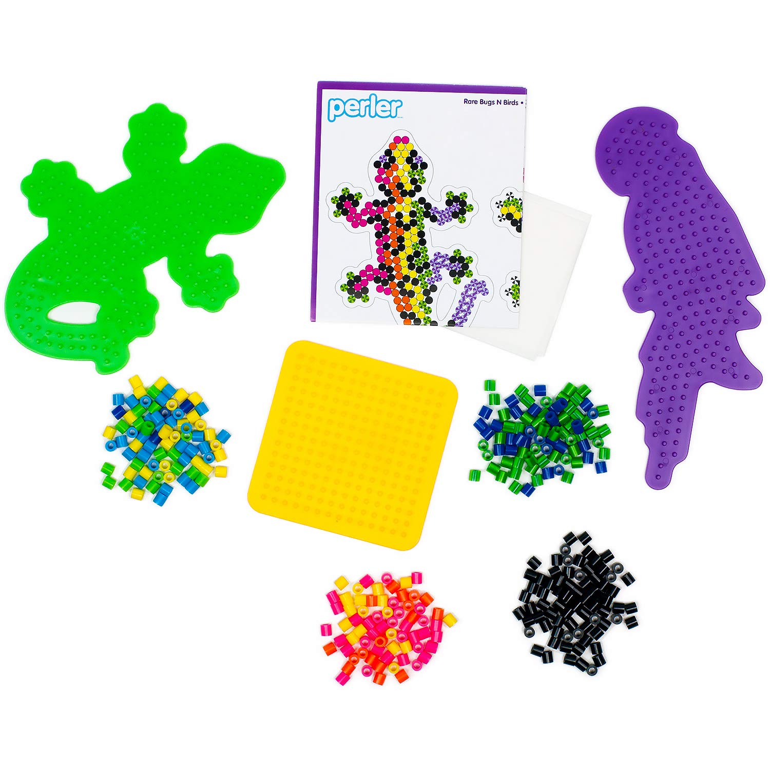 Perler Beads Rare Bugs and Birds Jungle Animal Craft Activity Kit, 2005