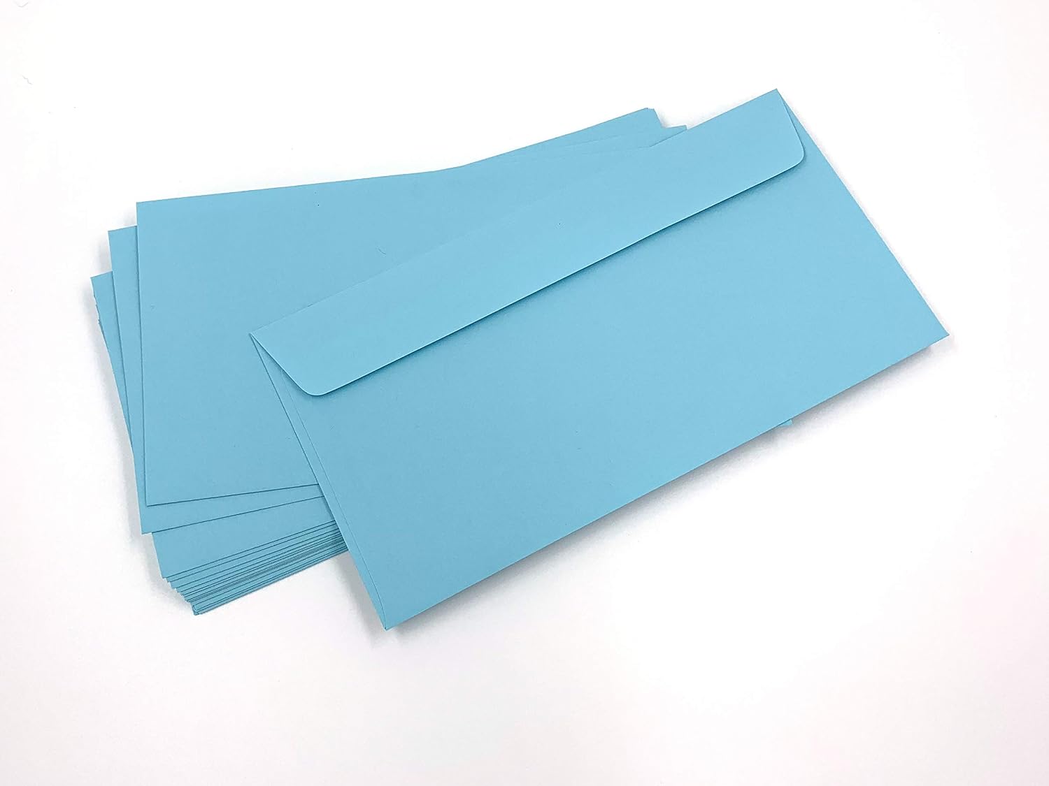 Umschlag-Discount 50 Envelopes, 220 x 110 mm, Blue, Adhesive Closure, 50 Count