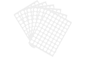 PARLAIM Coding Labels 3/4" Round Color-Coding Circle 1050pcs Dot Labels (White)
