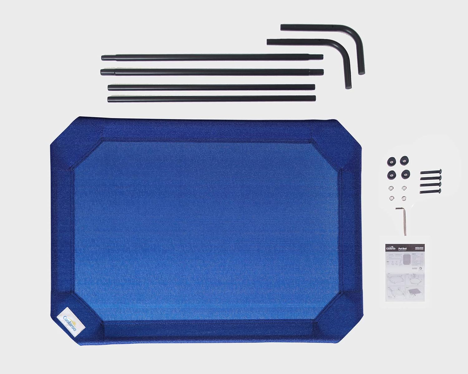 Coolaroo The Original Elevated Pet Bed, Large, Aquatic Blue : Pet Supplies