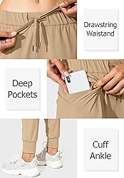 Women's Joggers Pants Pockets Drawstring Running