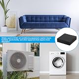 PATIKIL Rubber Anti-Vibration Pads 4 Pcs Square 4x4x1 inch for HVAC Air view 5
