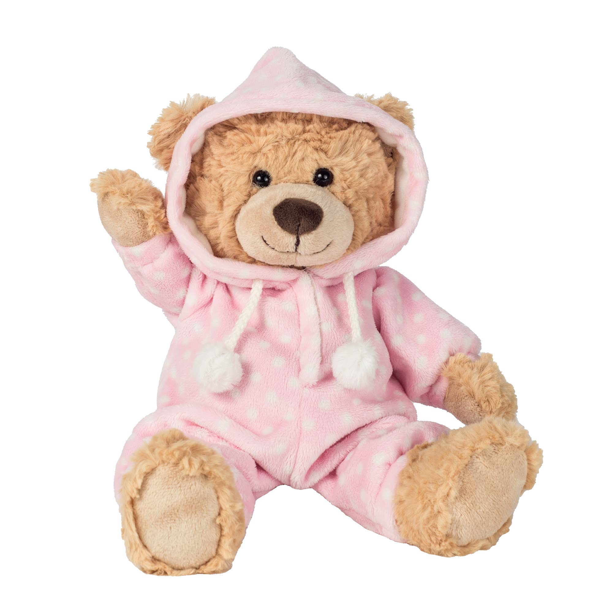 Teddy Hermann 91386 Teddy Bear Pyjama Bear pink 30 cm, cuddly toy