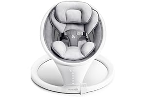 Munchkin Bluetooth Enabled Lightweight Baby Swing with Natural Sway in 5 Speeds and Remote Control